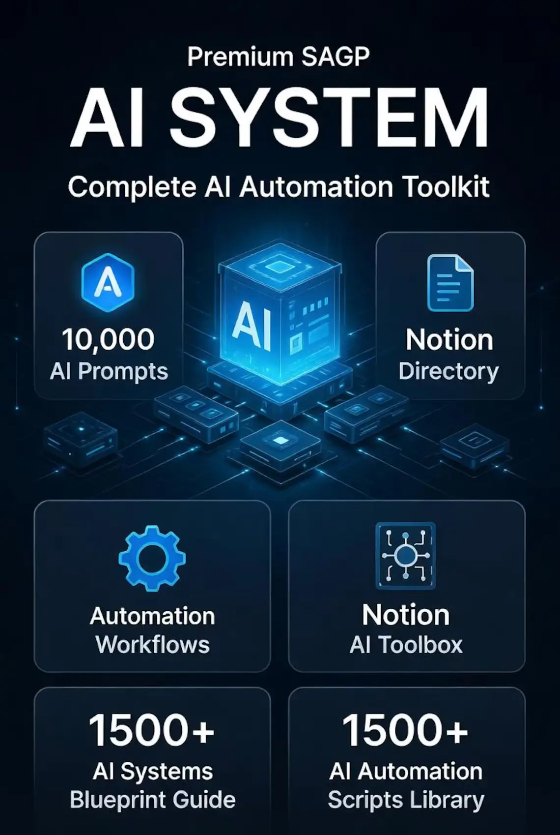 AI Automation Toolkit – 10000 prompts, workflows, Notion toolbox